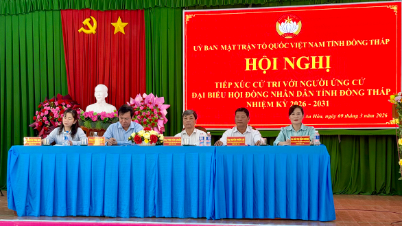 Ứng cử viên đại biểu HĐND tỉnh tiếp xúc cử tri xã An Hòa